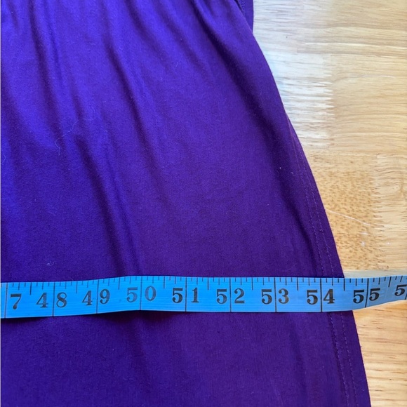 Purple Short Sleeve Maxi Dress - Size M - Picture 3 of 6